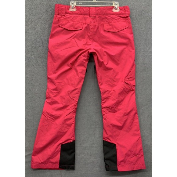 Slalom Womens Insulated Cargo Snow Pants Bright Rose Pink Medium Water Resistant - Picture 3 of 16